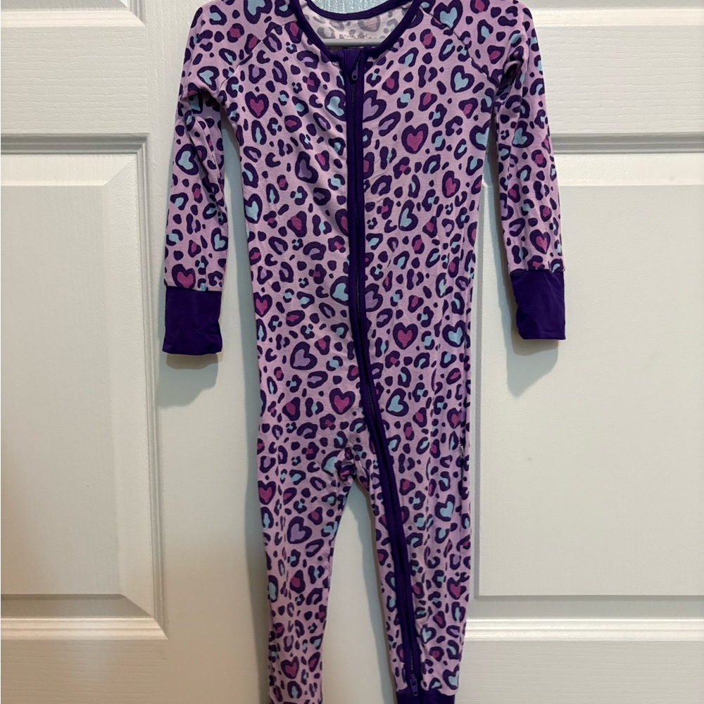 Little Sleepies Purple Leopard Kids Pajamas